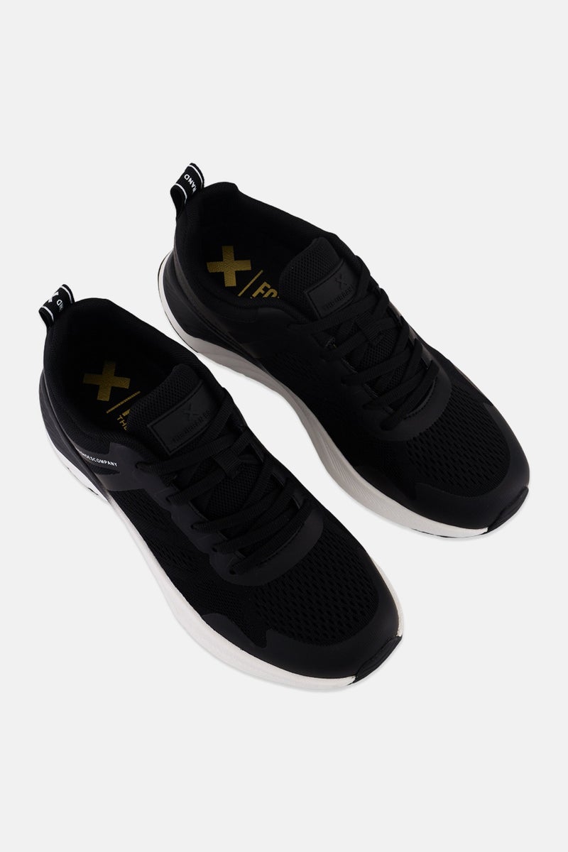 Xti أحذية كاجوال نسائية مزودة بأربطة، سوداء - Image 4